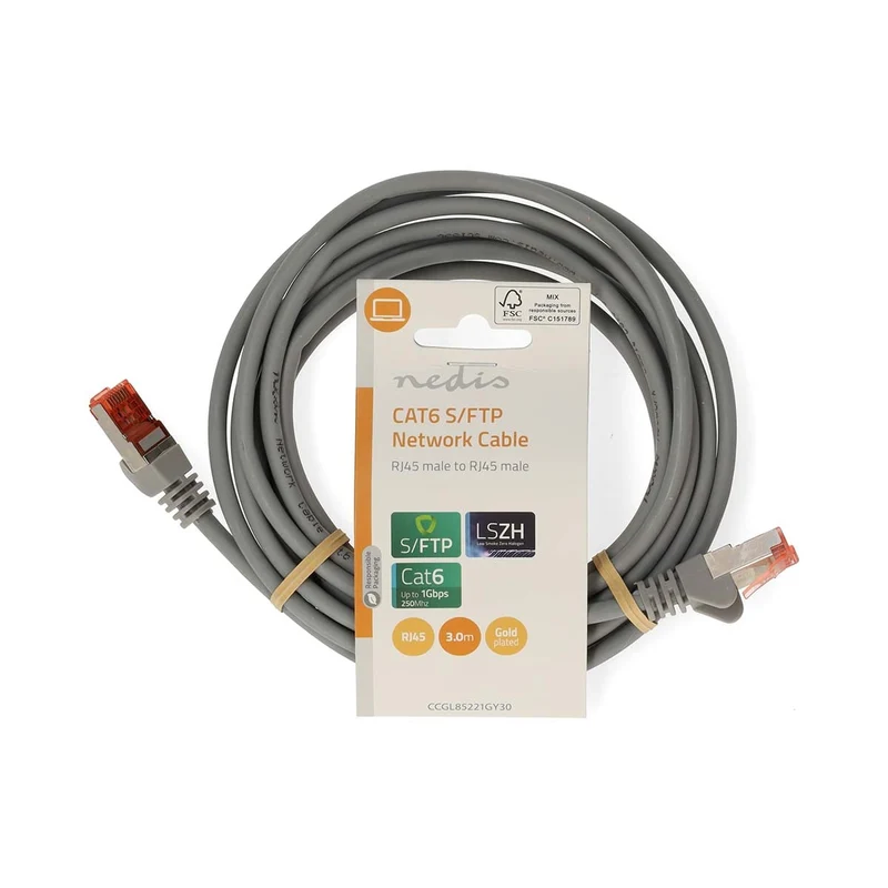CAT6 Netwerkkabel RJ45 Male - RJ45 Male - S/FTP