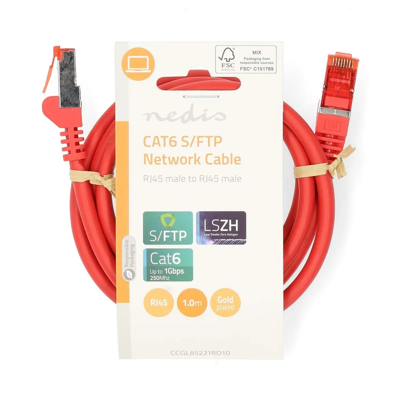 CAT6 Netwerkkabel RJ45 Male - RJ45 Male - S/FTP