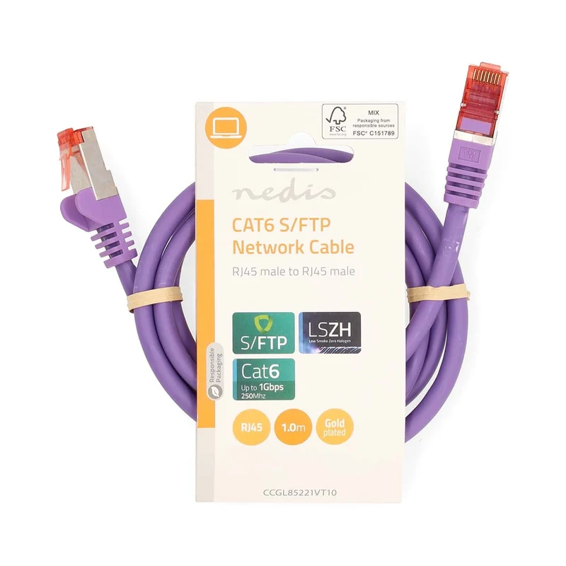 CAT6 Netwerkkabel RJ45 Male - RJ45 Male - S/FTP
