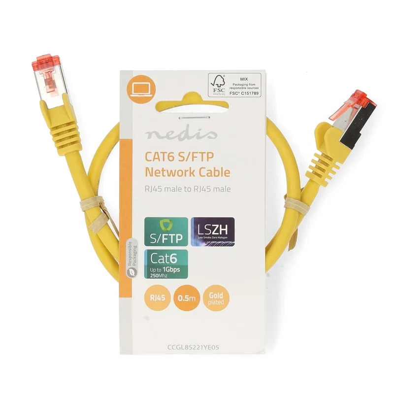 CAT6 Netwerkkabel RJ45 Male - RJ45 Male - S/FTP