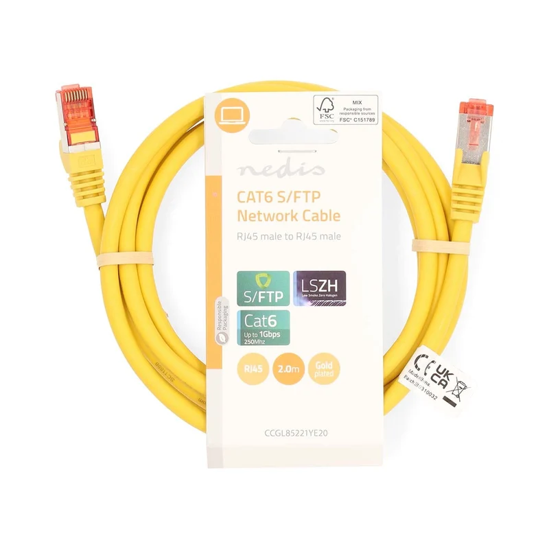 CAT6 Netwerkkabel RJ45 Male - RJ45 Male - S/FTP