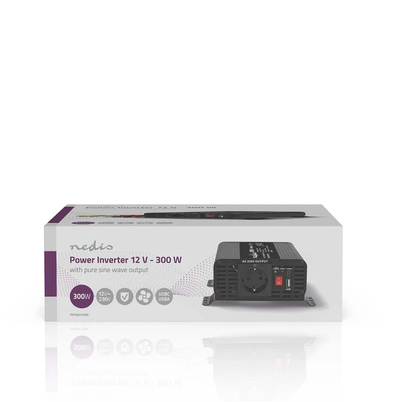 Omvormer Pure Sinusgolf Apparaat stroomoutput: Type F (CEE 7/3) / USB-A / 1x USB-C™ - 230 V AC 50 Hz - 1000W