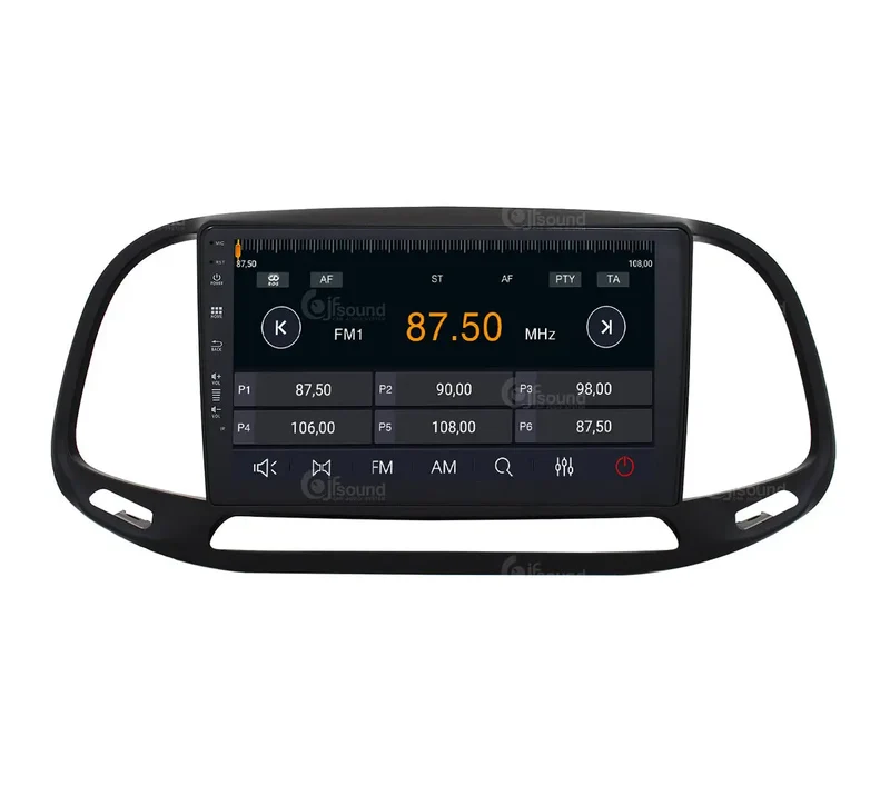 JF SOUND JF-039FD-X9C-PRO – Autoradio Android 10" avec 4G, DSP et navigation pour Fiat Doblò (2015–2022)