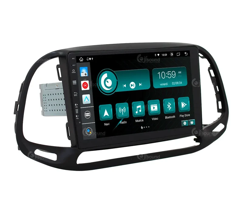 JF SOUND JF-039FD-X9C-PRO – Autoradio Android 10" avec 4G, DSP et navigation pour Fiat Doblò (2015–2022)