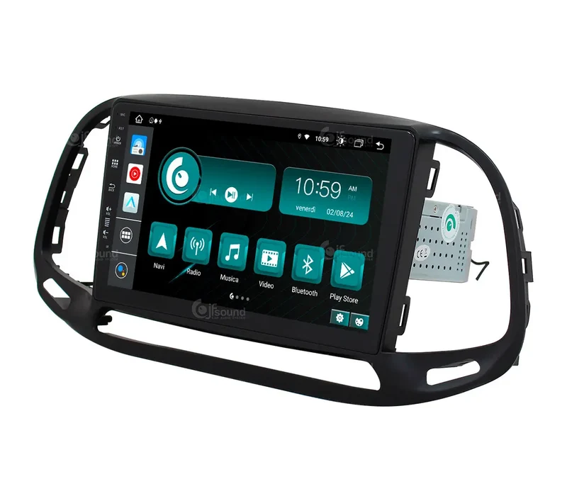 JF SOUND JF-039FD-X9C-PRO – Autoradio Android 10" avec 4G, DSP et navigation pour Fiat Doblò (2015–2022)