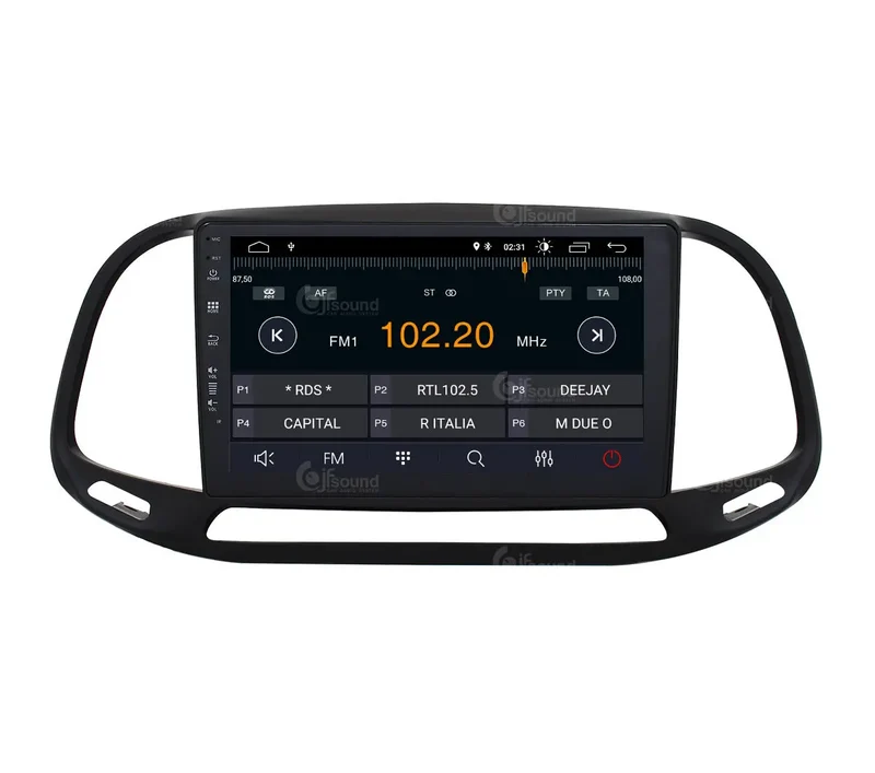 JF SOUND JF-039FD-X7C-PRO – Autoradio Android 9" avec navigation et DSP pour Fiat Doblò (2015–2022)