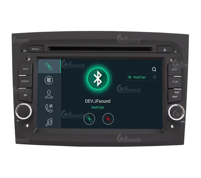 JF SOUND JF-037FD-X9C-PRO – Autoradio Android 10" avec navigation et 4G pour Fiat Doblò (2015–2022)