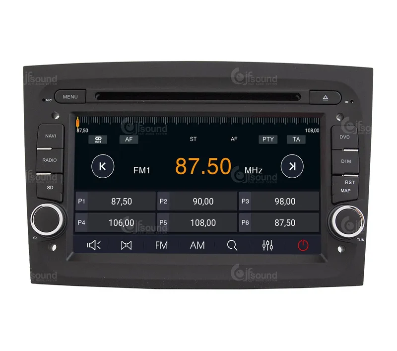 JF SOUND JF-037FD-X9C-PRO – Autoradio Android 10" avec navigation et 4G pour Fiat Doblò (2015–2022)