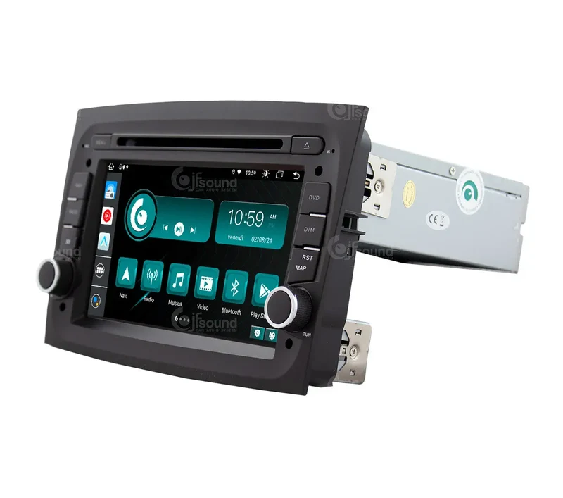 JF SOUND JF-037FD-X9C-PRO – Autoradio Android 10" avec navigation et 4G pour Fiat Doblò (2015–2022)