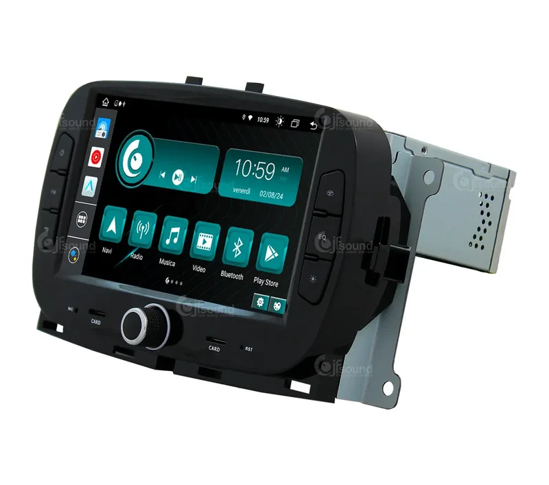 JF SOUND JF-137F5-X9C-PRO – Autoradio Android 10" avec navigation pour Fiat 500 (2015 et +)