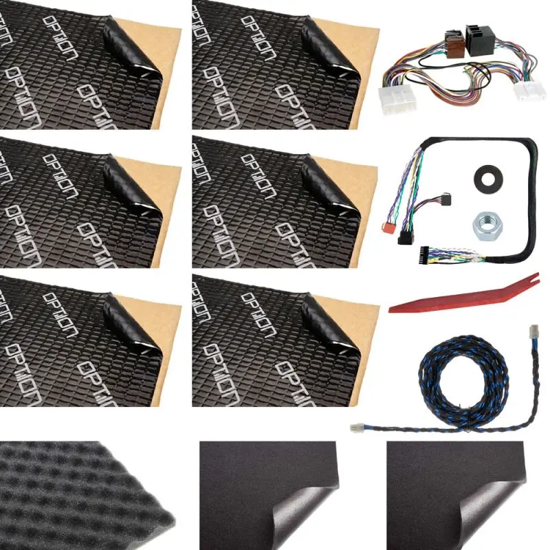 OPTION SET-293 – Soundsystem V3 pour Dacia Duster 3 avec DSP, Reserveradsubwoofer et kit Haut-Parleurs Front & Arrière