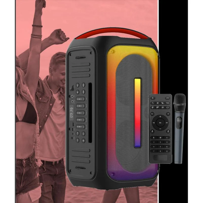 Haut-parleur sans fil Batterie 9.5 HRS PB 2 X 60W Bluetooth Micro inclus. RAGE BTS3651