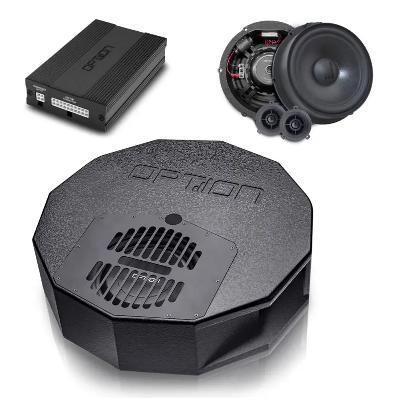 OPTION SET-285 – Système audio complet DSP + Subwoofer + Haut-parleurs pour VW Passat B9