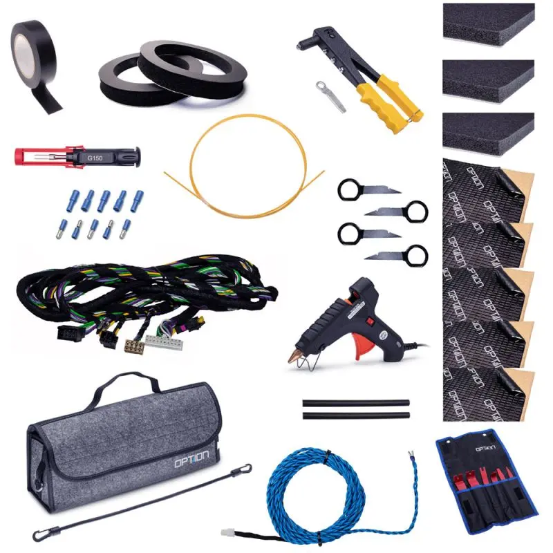 OPTION SET-178 – Système DSP + Subwoofer + Haut-parleurs avant et arrière pour Skoda Octavia III | V4 | Plug & Play