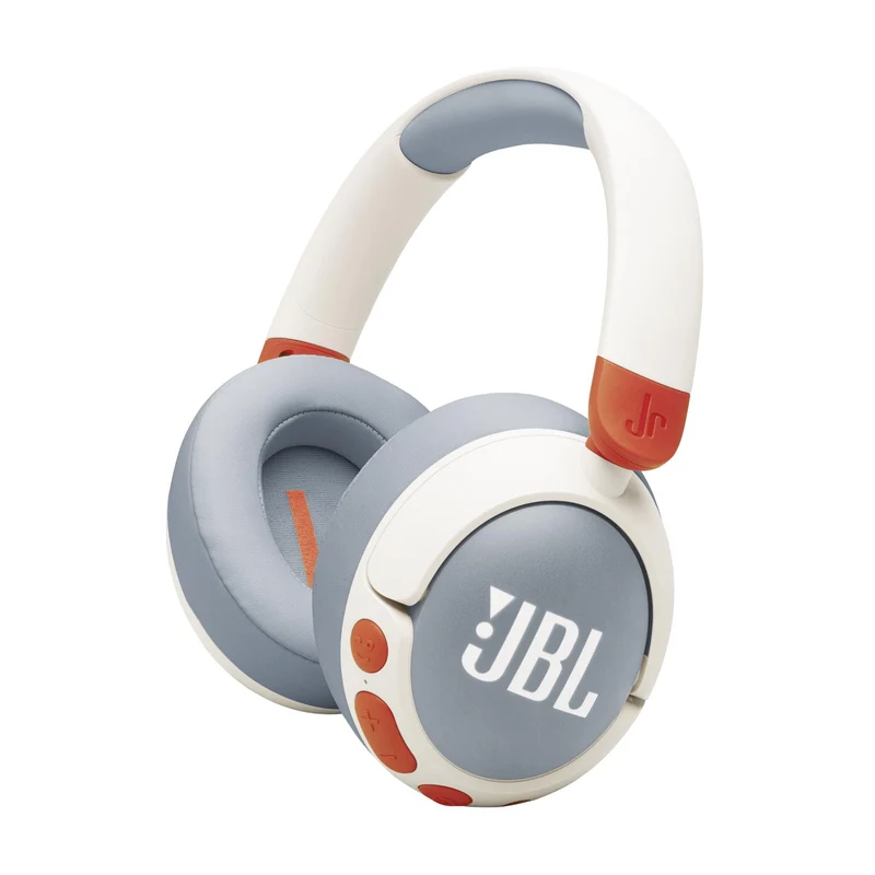 Casque d'écoute supra-auriculaire Bluetooth pour enfants, JBL JR470 NC - Blanc