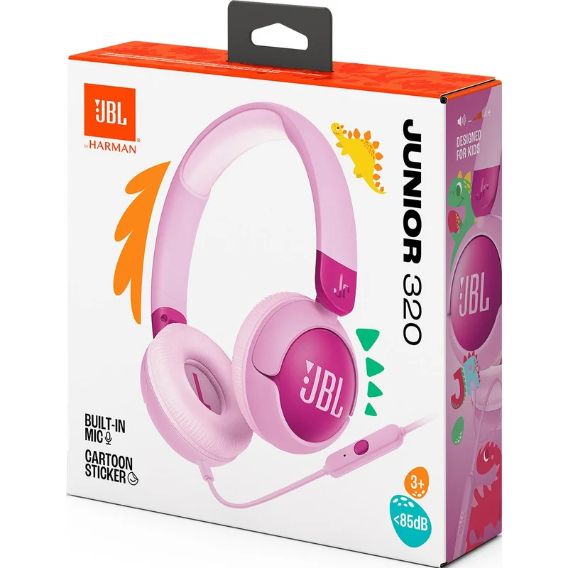 Casque d'écoute supra-auriculairepour enfants, JBL JR320 -pourpre