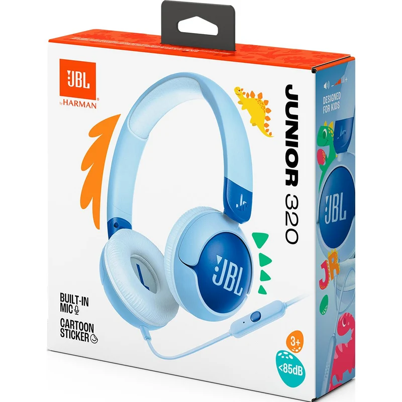 Casque d'écoute supra-auriculairepour enfants, JBL JR320 - Bleu