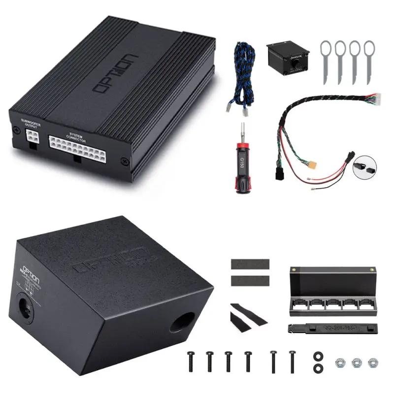 OPTION SET-172 – Kit Audio DSP + Subwoofer ROCK-3 pour VW T6.1 | Plug & Play