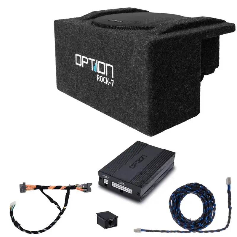 OPTION SET-170 – Soundsystem pour VW T7 V2 – DSP + ROCK-7 Subwoofer
