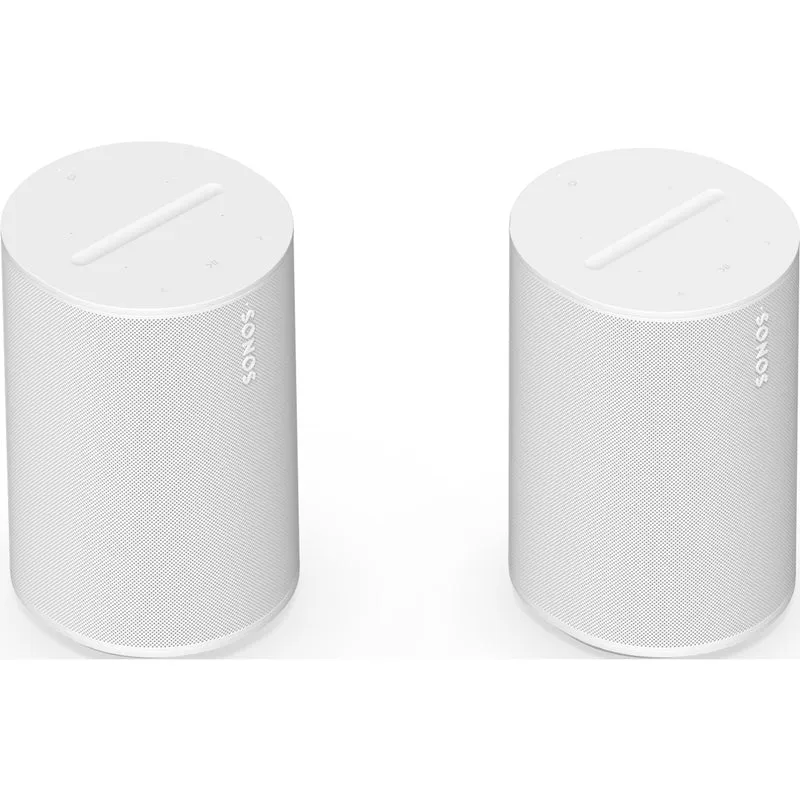 Enceinte multipièces sans fil Wi-Fi, Sonos Era 100 Pro - Blanc - Paire
