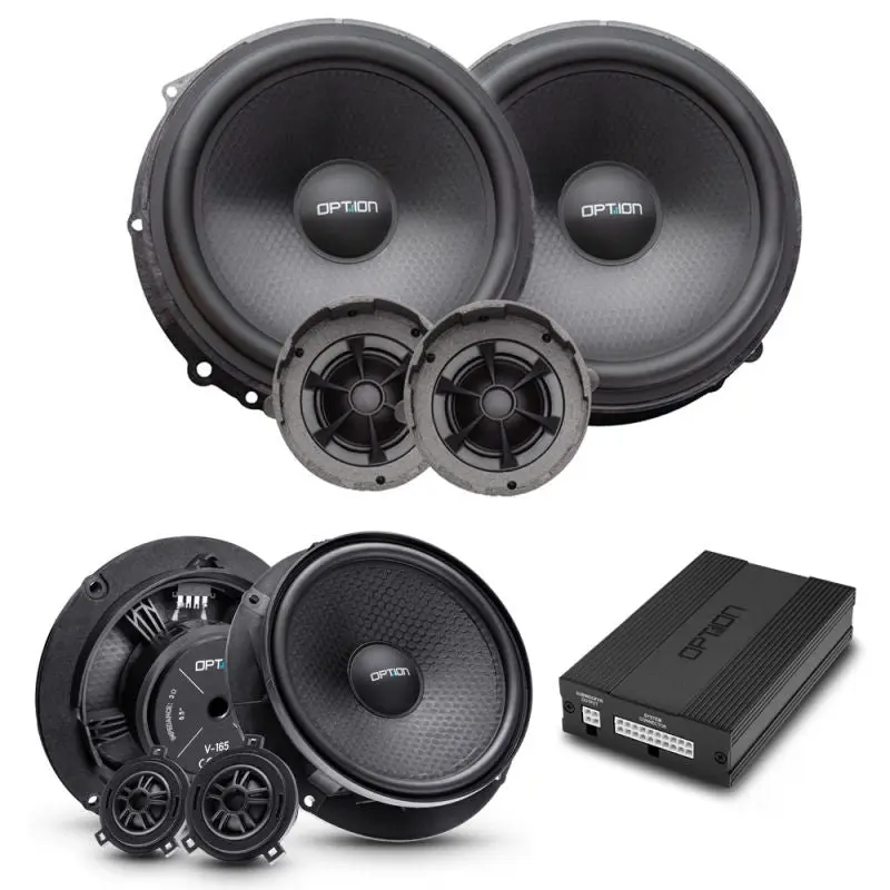 OPTION SET-155 – Kit Audio Seat Leon 5F Seat Sound System – DSP Amplificateur + Haut-Parleurs Avant/Arrière