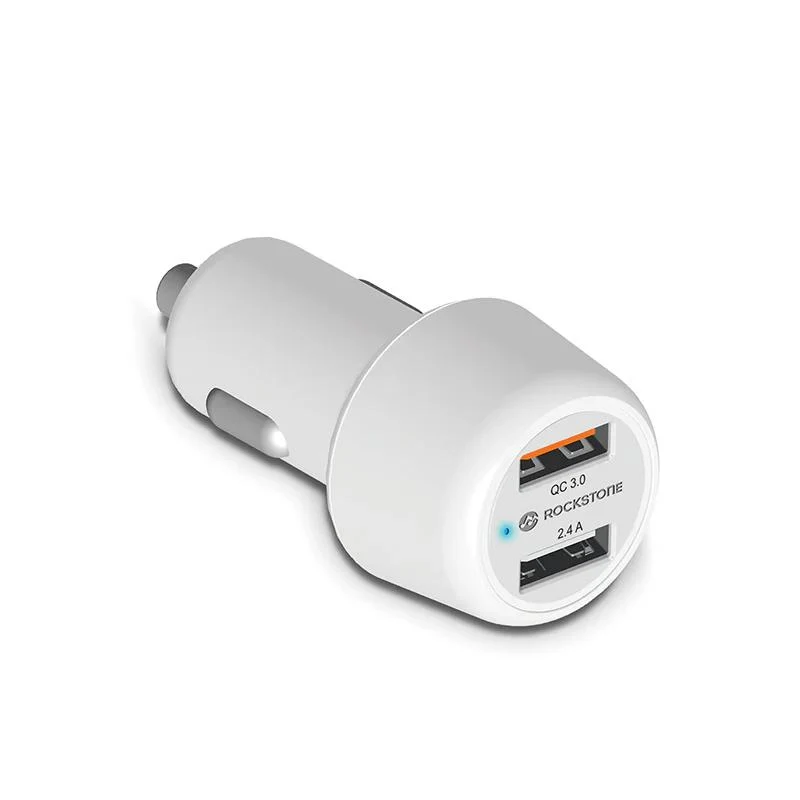 Chargeur rapide de voiture J3 Dual Port - Qualcomm 3.0 + 2.4 USB
