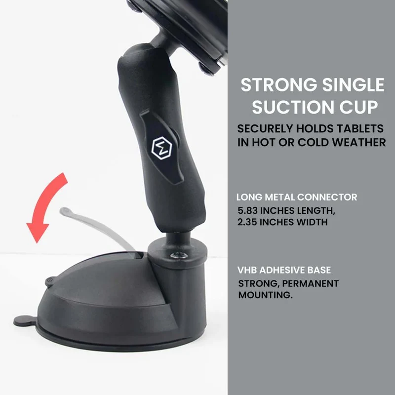 Support à ventouse unique pour tablette, iPad, téléphone