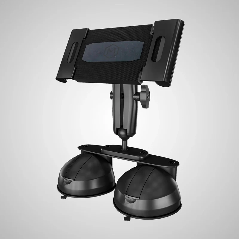 Support à double ventouse pour tablette, iPad, téléphone