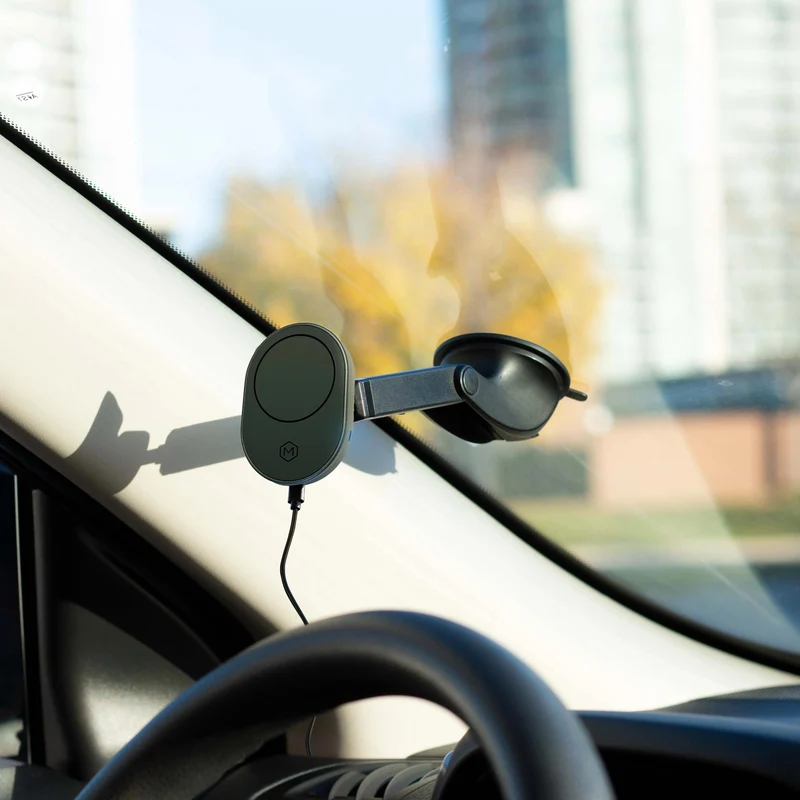Support à ventouse pour chargeur de voiture sans fil MagSafe (version 2.0)