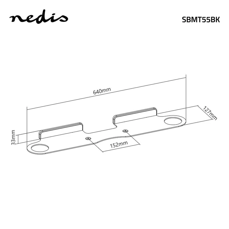 Soundbar Beugel Geschikt voor: Sonos® Beam™ - Wand - 5