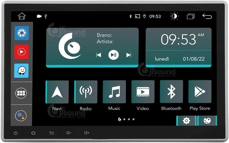 JF SOUND JF-011-X9C-RK-PRO – Autoradio Android 10" HD pour Renault Kangoo / Trafic / Nissan Primastar-PRO