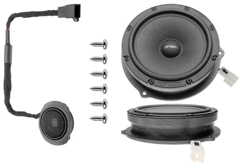 OPTION SET-275 – Système Audio V3 Dacia Bigster : DSP-6 + Subwoofer Drive 10 BRP Flat D4 + Kit Haut-Parleurs Avant & Arrière