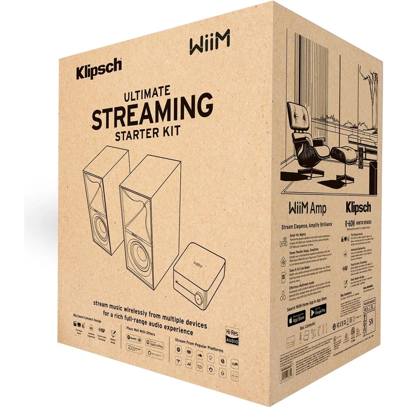 Ensemble Wiim Amp, Klipsch R60M, Cable UltraLink ,WIIMR60MKIT