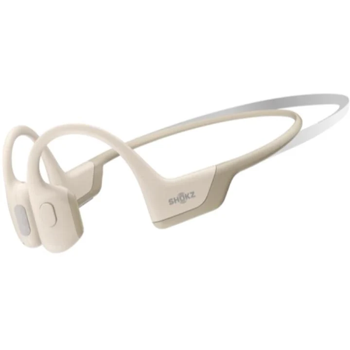 Casque Sport BT à conduction osseuse sans fil OpenRun Pro Mini, Shokz S811 - Beige