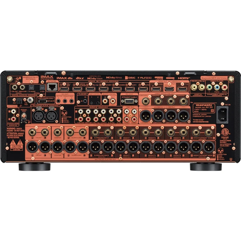 Préamplificateur 13.4 canaux 8K UHD, Marantz AV20
