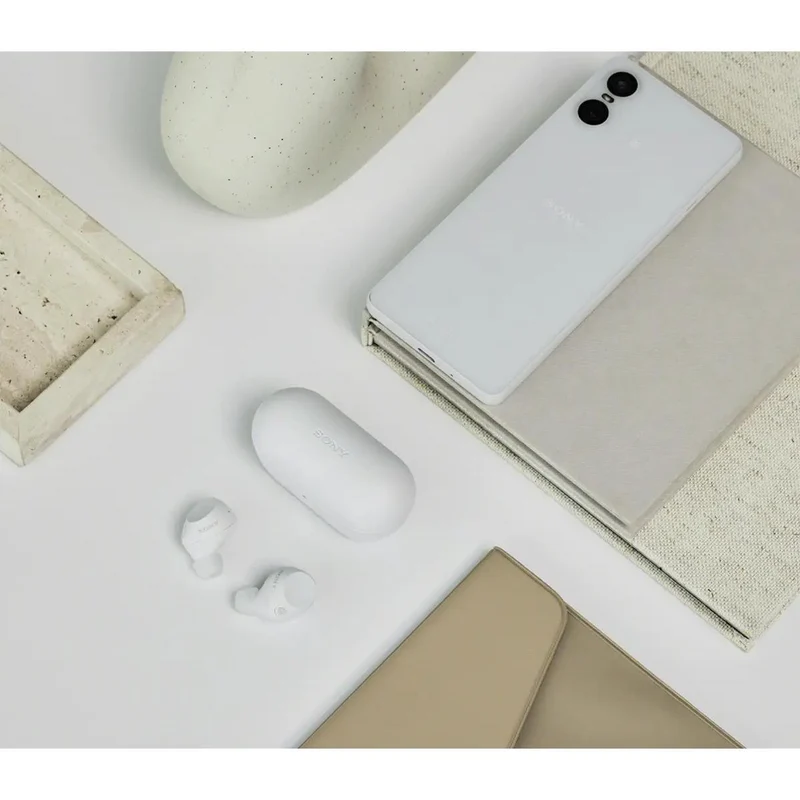 Écouteurs boutons Bluetooth réduction de bruit. Sony WFC710N - Blanc