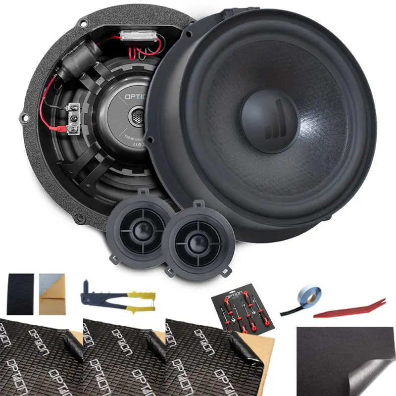 OPTION SET-226 – Système audio VW Tiguan II V2 | DSP6 + Haut-parleurs avant/arrière + Subwoofer optionnel