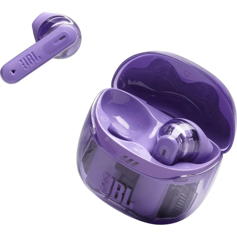 Écouteurs boutons sans fil BT à réduction de bruit.. JBL TFLEX2 - Pourpre fantôme