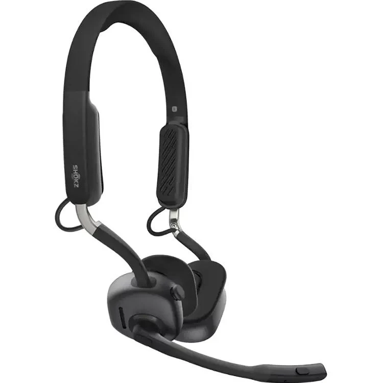 Casque Stéreo BT à conduction osseuse avec Microphone Perche Antibruit OpenMEET, Shokz 610-AN-BK