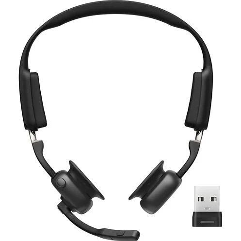 Casque Stéreo USB-A BT à conduction osseuse Microphone Antibruit OpenMEET, Shokz 610-AA-BK