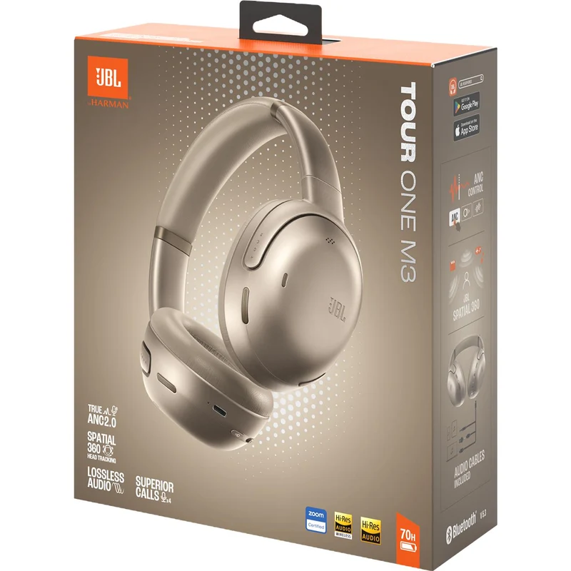Casque circum-auriculaire BT à réduction de bruit, JBL TOURONEM3- LTT