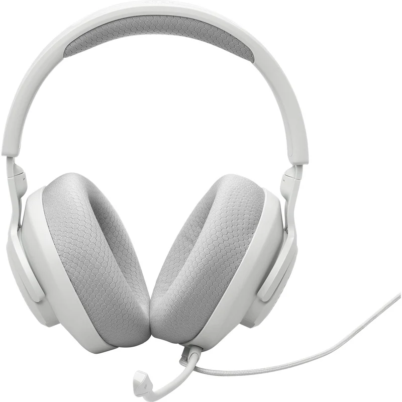 Casque gaming professionnel PC filaire, JBL Quantum 100M2 - Blanc