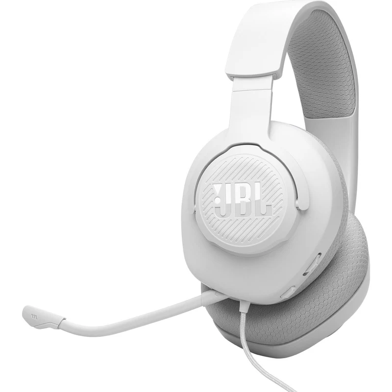 Casque gaming professionnel PC filaire, JBL Quantum 100M2 - Blanc