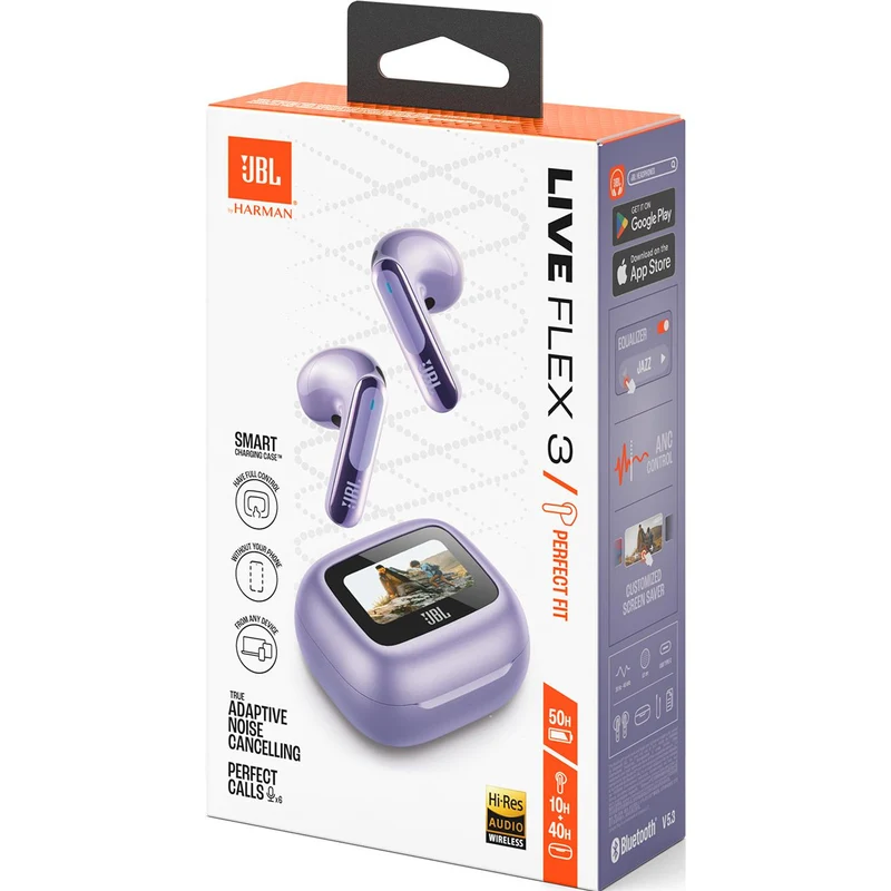 Écouteurs boutons sans fil NC, JBL LIVEFLEX3 -pourpre