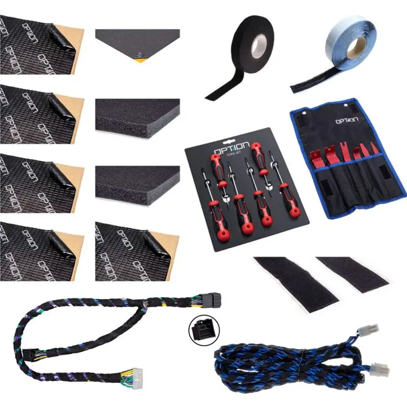 OPTION SET-192 – Système audio pour Ford Transit Custom (7G) | DSP + Subwoofer + Front-Lautsprecher | Plug & Play