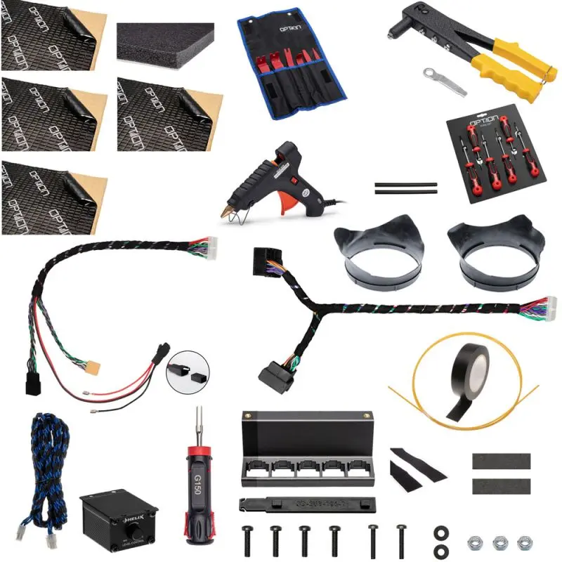 OPTION SET-181 – Système audio pour VW T6 | Amplificateur DSP + Haut-parleurs + Subwoofer | V2