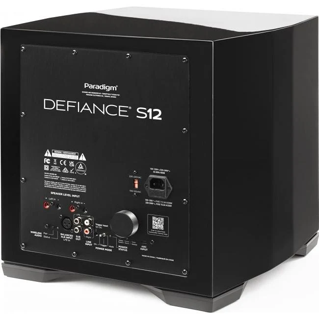 Caisson de grave 12po 800W, Paradigm Defiance S12 - Noir Satiné