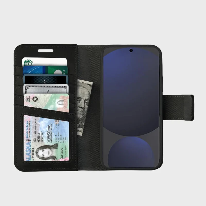 5th Ave Wallet Folio Case (5 fentes pour cartes) - Samsung Galaxy S24 FE
