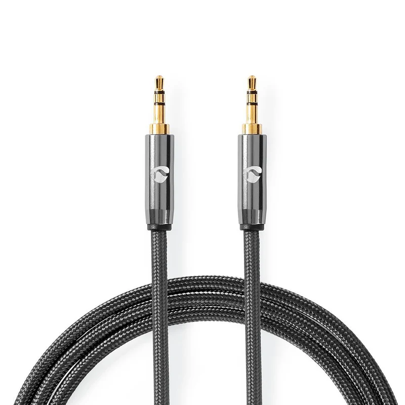 Stereo-Audiokabel 3,5 mm Male - 3,5 mm Male - Verguld