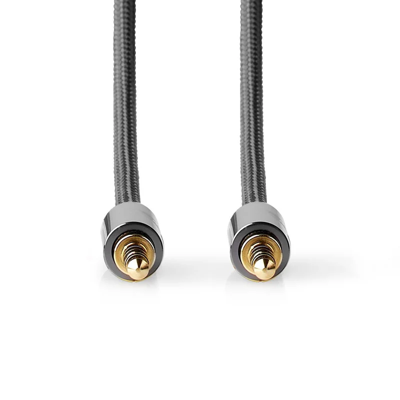 Stereo-Audiokabel 3,5 mm Male - 3,5 mm Male - Verguld